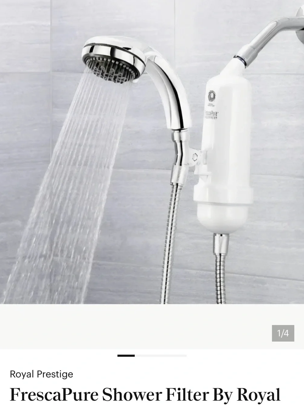 FrescaPure White Shower Filter